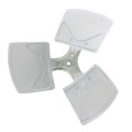 Product Image of 18" Galvanized Steel 3 Blade Fixed Hub Fan Blade, CCW (27° Pitch)