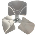 Product Image of 22" Aluminum 3 Blade Fixed Hub Fan Blade (28° Pitch)