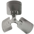 Product Image of 26" Galvanized Steel 3 Blade Fixed Hub Fan Blade (15° Pitch)