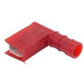 Product Image of 0.80" x 0.71" Nylon Insulated Open Top 90-Degree Flag Female Disconnect, 0.250" x 0.32" Tab, 22-18 AWG