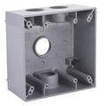 Product Image of 2-Gang 3/4" Weatherproof Box (Gray), 5343-0