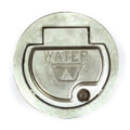 Product Image of Model RB67 22", 3/4" Copper Water Tube Inlet Freezeless Backflow Preventer Round Box Wall Hydrant (Chrome)