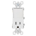 Product Image of Radiant Single-Pole/3-Way Switch & Tamper-Resistant Receptacle, 15A, NEMA 5-15R - Ivory (120V)