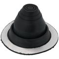 Product Image of Closed to 1-7/8" Round Universal Master Flash for Metal Roofs, Model #1 (Black EPDM)