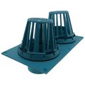 Product Image of 4" x 8-3/8" Diameter No-Hub Cast Iron Combination Roof Drain & Overflow