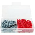 Product Image of #8 Red Conical Anchor Kit w/ Pan Head Combo Drive Screws