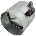 Product Image of 12" Round Damper w/ 12Vdc, Power Open/Closed w/ Modular Motor (MP12M) and 25' Modular Cord (PIW25)