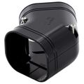 Product Image of 3.75" 45-Degree Slimduct Flat Elbow (Black)