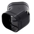 Product Image of 2.75" 45-Degree to 90-Degree Slimduct Adjustable Flat Elbow (Black)