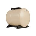 Product Image of RL14AH 3/4" MNPT Straight Connect 20 Gauge Steel Horizontal Pressure Tank with 304 Stainless Steel Water Connection (14 Gal)