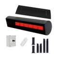 Product Image of RIHP 35,000 BTU Gas Fired High-Intensity Weather-Resistant Radiant Patio Heater Bundle w/ 2-Stage Remote Control (Natural Gas)