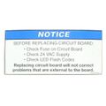 Product Image of Circuit Board Notice Label, RZ203058