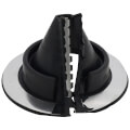Product Image of 7/8" to 2-1/2" Round Universal Retrofit Master Flash for Roofs, Model #1 (Black EPDM)
