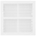 Product Image of 10" x 10" (Wall Opening Size) Sidewall/Ceiling Register w/ 1/3" Fin Spacing (White)