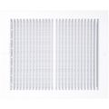 Product Image of 10" x 8" (Wall Opening Size) Sidewall/Ceiling Register w/ 1/3" Fin Spacing (White)