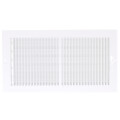 Product Image of 12" x 6" (Wall Opening Size) 2-Way Sidewall/Ceiling Register, 1/3" (White)