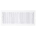 Product Image of 16" x 6" (Wall Opening Size) Sidewall/Ceiling Register w/ 1/3" Fin Spacing (White)