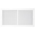 Product Image of 16" x 8" (Wall Opening Size) Sidewall/Ceiling Register w/ 1/3" Fin Spacing (White)