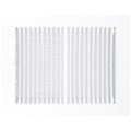 Product Image of 8" x 6" (Wall Opening Size) Sidewall/Ceiling Register w/ 1/3" Fin Spacing (White)