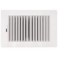 Product Image of 10" x 6" (Wall Opening Size) 2-Way Plastic Sidewall Register, 1/2" (White)