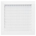Product Image of 10" x 10" (Wall Opening Size) Aluminum Sidewall/Ceiling Register (White)
