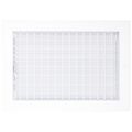 Product Image of 12" x 8" (Wall Opening Size) Aluminum Sidewall/Ceiling Register (White)