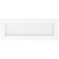 Product Image of 14" x 4" (Wall Opening Size) Aluminum Sidewall/Ceiling Register (White)