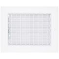 Product Image of 8" x 6" (Wall Opening Size) Aluminum Sidewall/Ceiling Register (White)