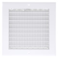 Product Image of 8" x 8" (Wall Opening Size) Sidewall/Ceiling Register, Adjustable (White)