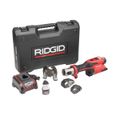 Product Image of RP 251 Press Tool Kit w/ Battery and Charger (Includes 1/2" to 3/4" MegaPress Rings) and C1 Actuator 