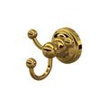 Product Image of Perrin and Rowe Edwardian Triple Robe Hook (Unlacquered Brass)