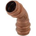 Product Image of 1-1/8" OD ACR Copper Press Long Radius 45-Degree Street Elbow