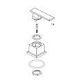 Product Image of Vero Metal Lever Handle Kit - Cold - Roman Tub (Chrome), RP63356