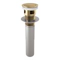 Product Image of 2-1/8" Luxe Gold Drain Assembly for Sink - Push Button Pop-Up w/ Overflow, RP81628GL
