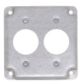 Product Image of 4" Square Surface Cover for Two Single Flush Receptacles