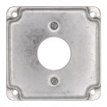 Product Image of 4" Square Surface Cover for One Single Flush Receptacle
