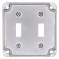 Product Image of 4" Square Surface Cover for Two Toggle Switches