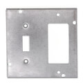 Product Image of 4-11/16" Square Surface Cover for One Ground Fault Receptacle and One Toggle Switch
