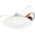Product Image of 6" Economy LED Recessed Retrofit Downlight, 8W, 4000K, 90 CRI, Round Baffle Trim (White)