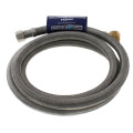 Product Image of 60" Braided Stainless Steel Dishwasher Connector w/ MIP Elbow (3/8" x 3/8" Compression Thread)