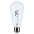 Product Image of 6W LED, Reminiscent, Flex Gray Coil Filament, ST19, Medium Base, 2700K CCT, Clear, 120V (12 Pack)