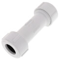 Product Image of 3/4" PVC Sch. 40 Compression Coupling (PVC White - Buna-N Gasket)