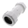 Product Image of 1-1/2" PVC Sch. 40 Compression Coupling (PVC White - Buna-N Gasket)