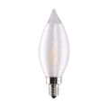 Product Image of 2 Watt CA11 LED Bulb - Satin Spun Clear - Candelabra base - 2700K - 120 Volt (6 Pack)