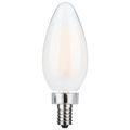Product Image of 8 Watt C11 LED Bulb - Frosted Finish - Candelabra Base - 3000K - 90 CRI - 800 Lumens - 120 Volt (5 Pack)