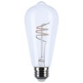 Product Image of 6 Watt LED Bulb - Reminiscent - Flex Gray Coil Filament - ST19 - Medium Base - 2700K CCT - Clear - 120 Volt (6 Pack)