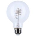 Product Image of 6 Watt LED Bulb - Reminiscent - Flex Gray Coil Filament - G25 - Medium Base - 2700K CCT - Clear - 120 Volt (6 Pack)