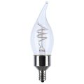 Product Image of 4 Watt LED Bulb - Reminiscent - Flex Gray Coil Filament - CA11 - Candelabra Base - 2700K CCT - Clear - 120 Volt (8 Pack)