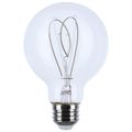 Product Image of 6 Watt LED Bulb - Reminiscent - Flex Gray Filament - G25 Loop - Medium Base - 2700K CCT - Clear - 120 Volt (6 Pack)