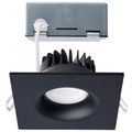 Product Image of 10W LED Direct Wire Downlight, Remote Driver, CCT Selectable, Dimmable, Square, Black Finish
